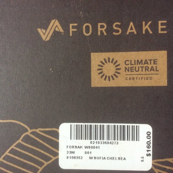 Forsake Sofia Chelsea Classic Black Leather Waterproof Boots New in Box 9.5 - Picture 10 of 10